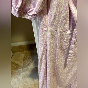 Purple and white dress